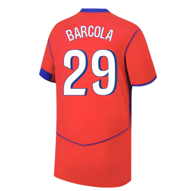 2025-2026 PSG Third Shirt (Kids) (Barcola 29)-Vantage Point Soccer